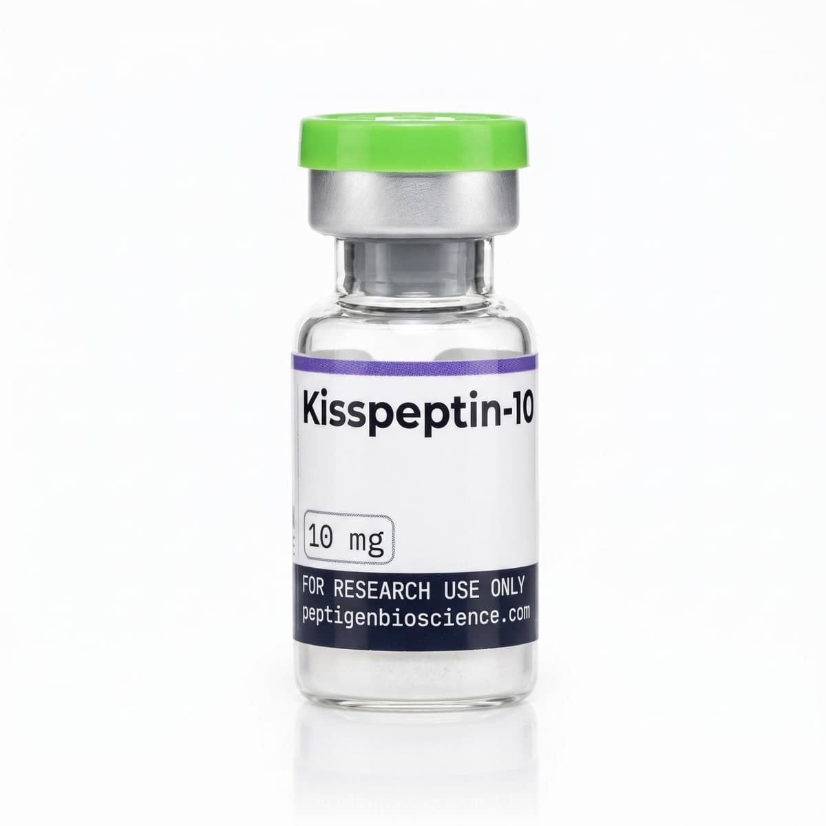 Kisspeptin-10 10 mg, 3 ml glass vial with Peptigen Bioscience label